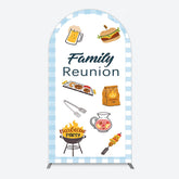 Aperturee - Aperturee Summer Picnic Barbecue Family Reunion Arch Backdrop